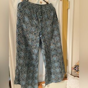 Indian cotton wide leg loose fitting pants Boho style M/L size